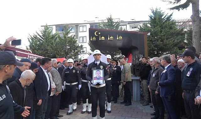 Tekne kazasında ölen polis memuru Numan Şen, son yolculuğuna uğurlandı