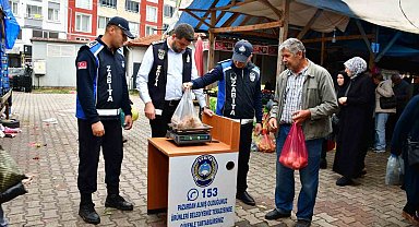 Terme semt pazarlarında denetimler devam ediyor