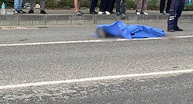 Tırın çarptığı motosiklet sürücüsü hayatını kaybetti