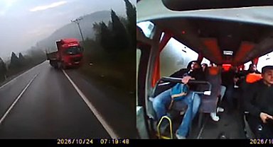 Tırın hatalı sollaması faciaya davetiye çıkardı: 24 kişi ölümden döndü