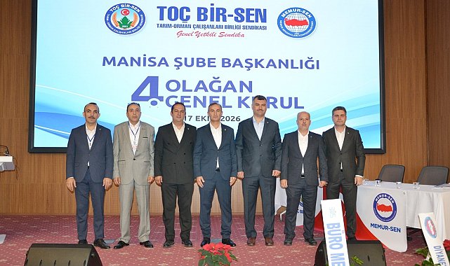 TOÇ Bir-Sen Manisa'da Uğur Bayil güven tazeledi