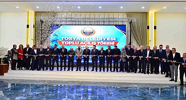 Tosya Belediyesi'nin ilçenin çehresini değiştiren projeleri için görkemli açılış töreni