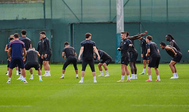 Trabzonspor'da Hearts maçı hazırlıklarını tamamladı