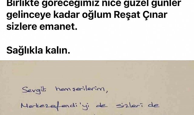 Tutuklanan Başkan Doğan'dan mesaj