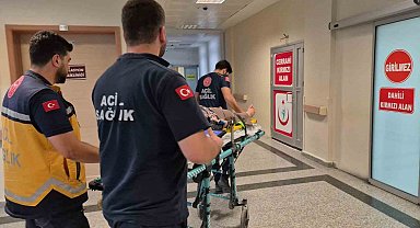 Üç tekerlekli motosiklet devrildi: 2 yaralı