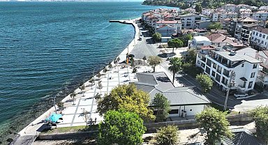 Ulaşlı sahiline 460 metrelik dalga kırıcı set yapıldı