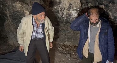 Uludağ'da mağarada yaşayan adamın hikâyesi mutlu sonla bitti;