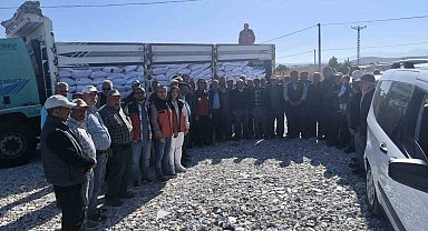 Üreticilere hibe destekli buğday tohumu dağıtıldı