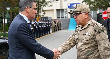 Vali Baruş'tan Tümgeneral Cengiz Yıldız'a ziyaret