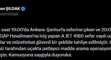 Vali Şıldak: "Yolcular ve mürettebat güvenli bir şekilde tahliye edildi"