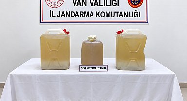 Van'da 34 kilo sıvı metamfetamin ele geçirildi