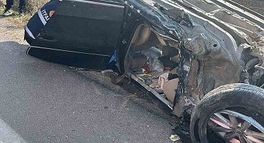 Van'da otomobil takla attı: 2 yaralı