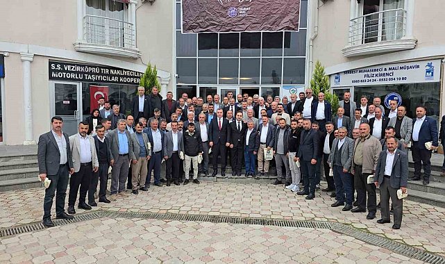 Vezirköprü'de muhtarlar ve protokol mahallelerin sorunlarını görüştü