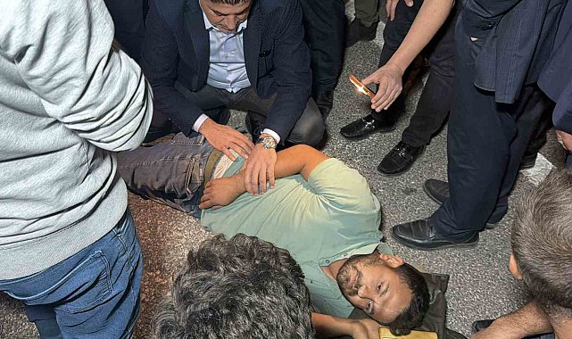 Yaralıya ilk müdahaleyi vali ve milletvekili yaptı