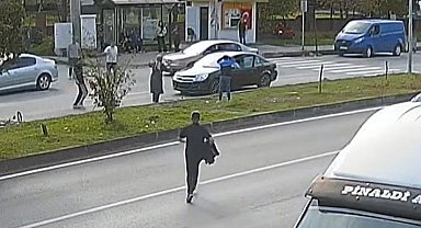 Yaya geçidinde bisikletli çocuğa otomobil çarptı: 1 yaralı