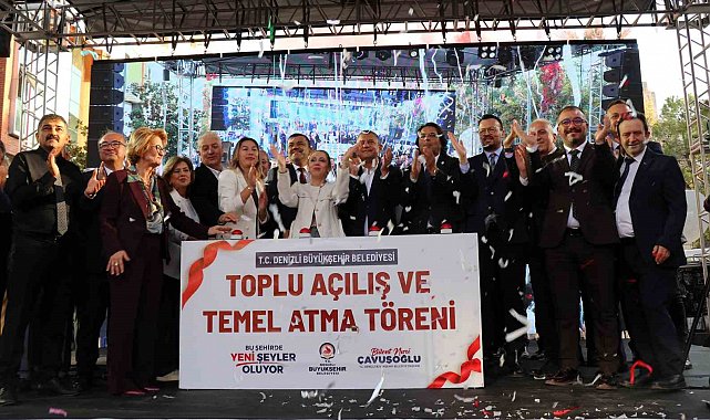 Yeni Parti Genel Başkanı Özel, Denizli'de toplu açılış törenine katıldı