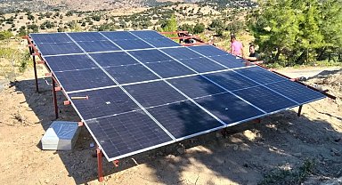 Yenipazar'da sondaj tesisine güneş enerjisi sistemi kuruldu