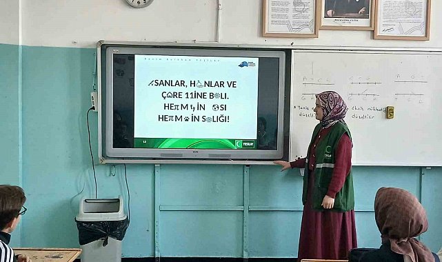 Yeşilay Kars Şubesi'nden öğrencilere sağlıklı yaşam sunumu