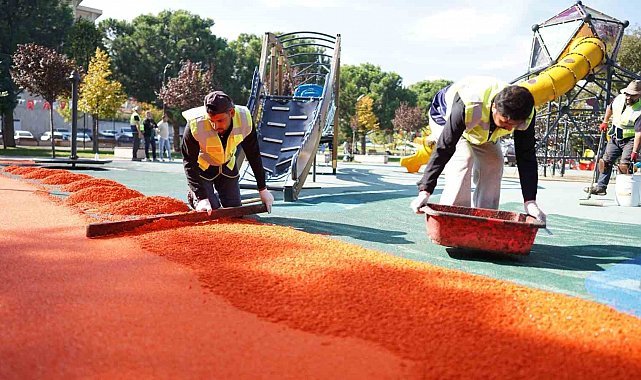 Yıldırım'da parklara kış bakımı