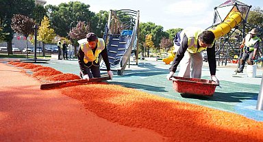 Yıldırım'da parklara kış bakımı