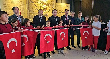 Zonguldak'ta öğrencilerin hazırladığı Çanakkale rölyefi açıldı