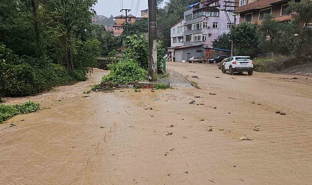 Zonguldak'ta şiddetli yağış etkili oldu