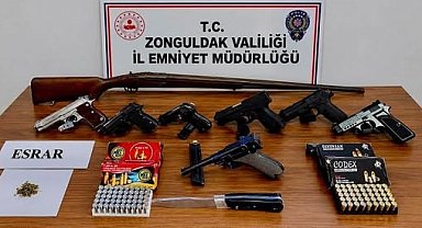 Zonguldak'ta silah operasyonu: 3 kişi tutuklandı